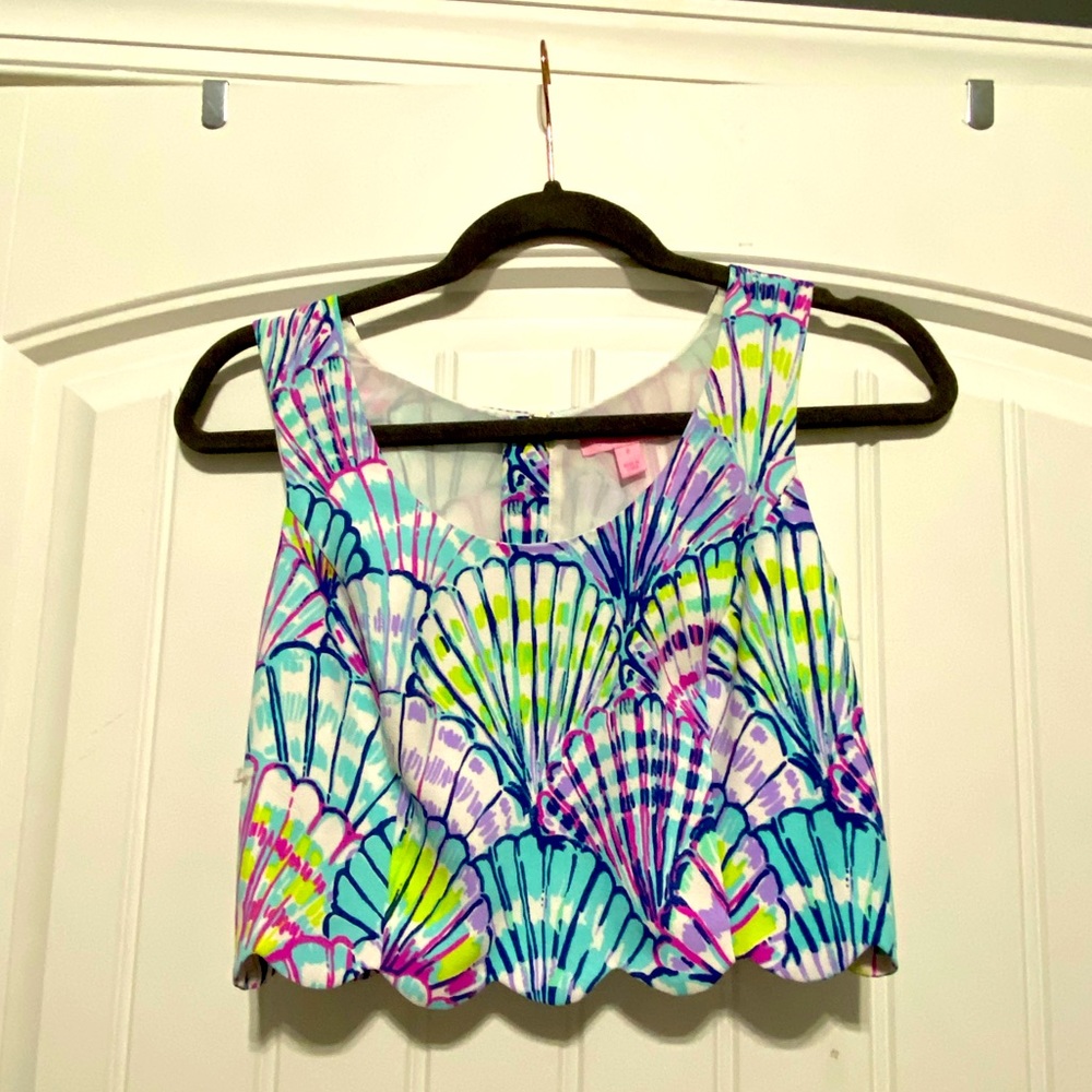Lilly Pulitzer skirt and top set. The colors and pattern are so stunning!
